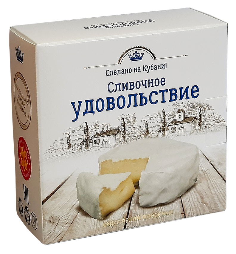 сыр  "сливочное удовольствие" 60% с плесенью  100 гр
