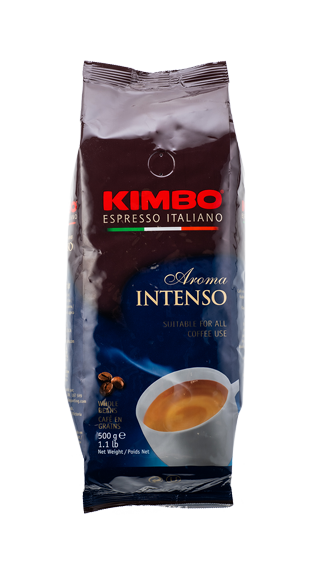 Kimbo кофе насыщ."aroma intenso" натур.зерно м/у 500 гр