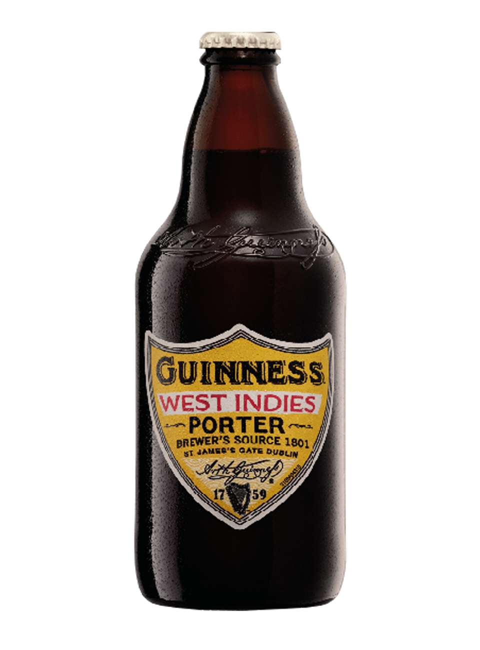 Пиво Гиннесс Вест Индиес Портер темное 0,5л с/б 6% пастер.фильтр. (12/0)