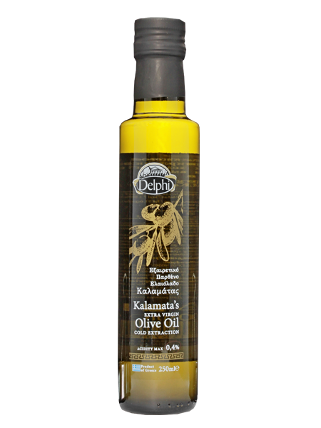 Масло оливковое Каламата нерафин.высшего качества с/б Extra Virgin olive oil DELPHI 0,25л (12/792)