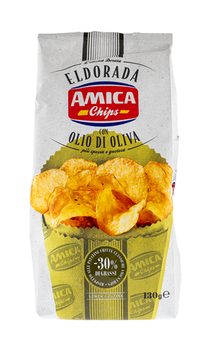 Чипсы картофельные с оливковым маслом ELDORADA AMICA CHIPS 130г