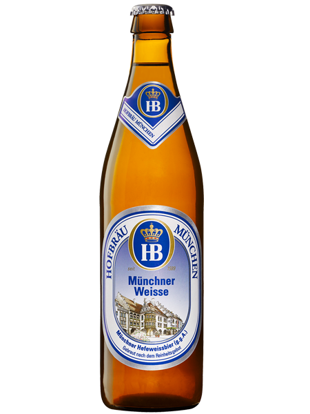 Пиво Хофброй Мюнхнер Вайс 0,5л с/б 5,1% пастеризов. неосветлен. нефильтр. (20/756)
