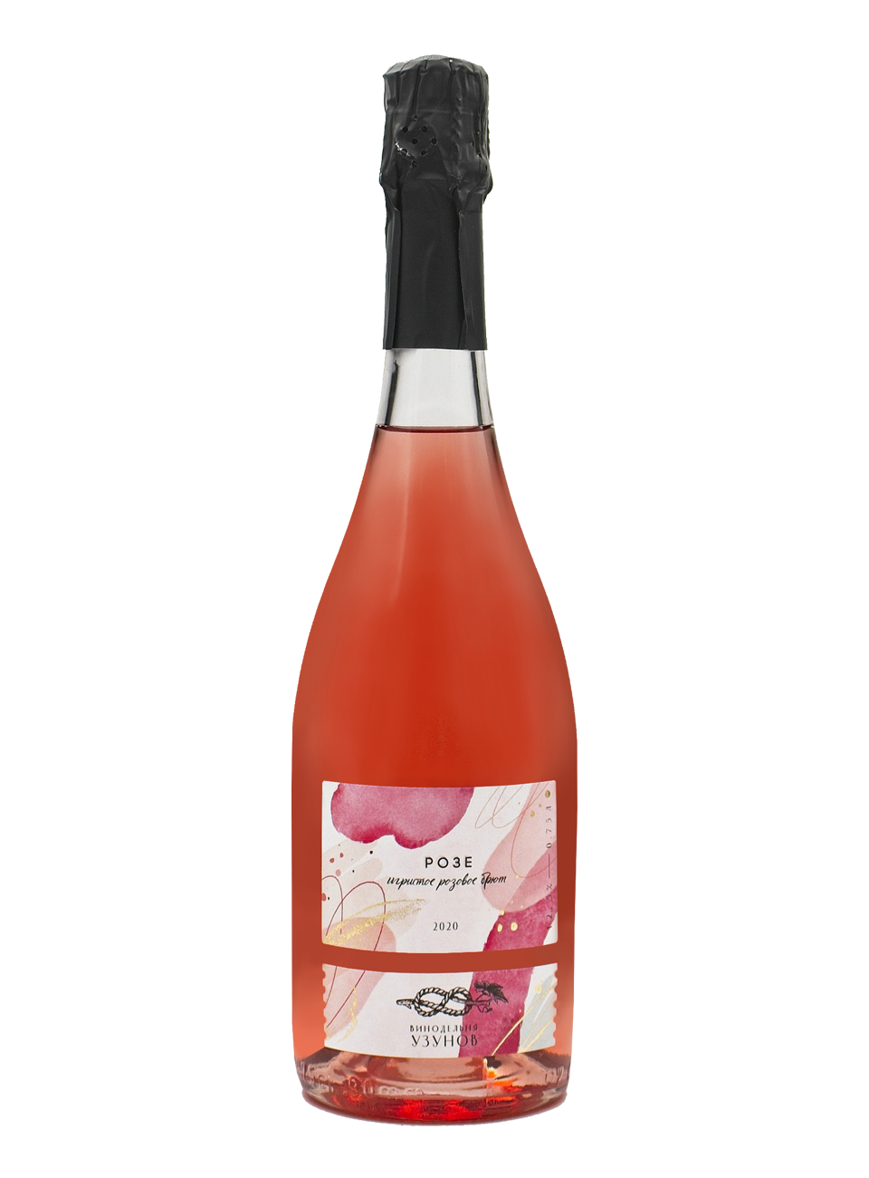 Вино Розе 0,75л с/б 12,5% игристое брют розовое (Г.Н.)