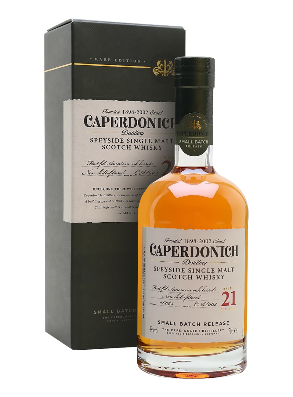 Виски Капердоник 21 год п/у 0,7л с/б 48% шотландский односолодовый