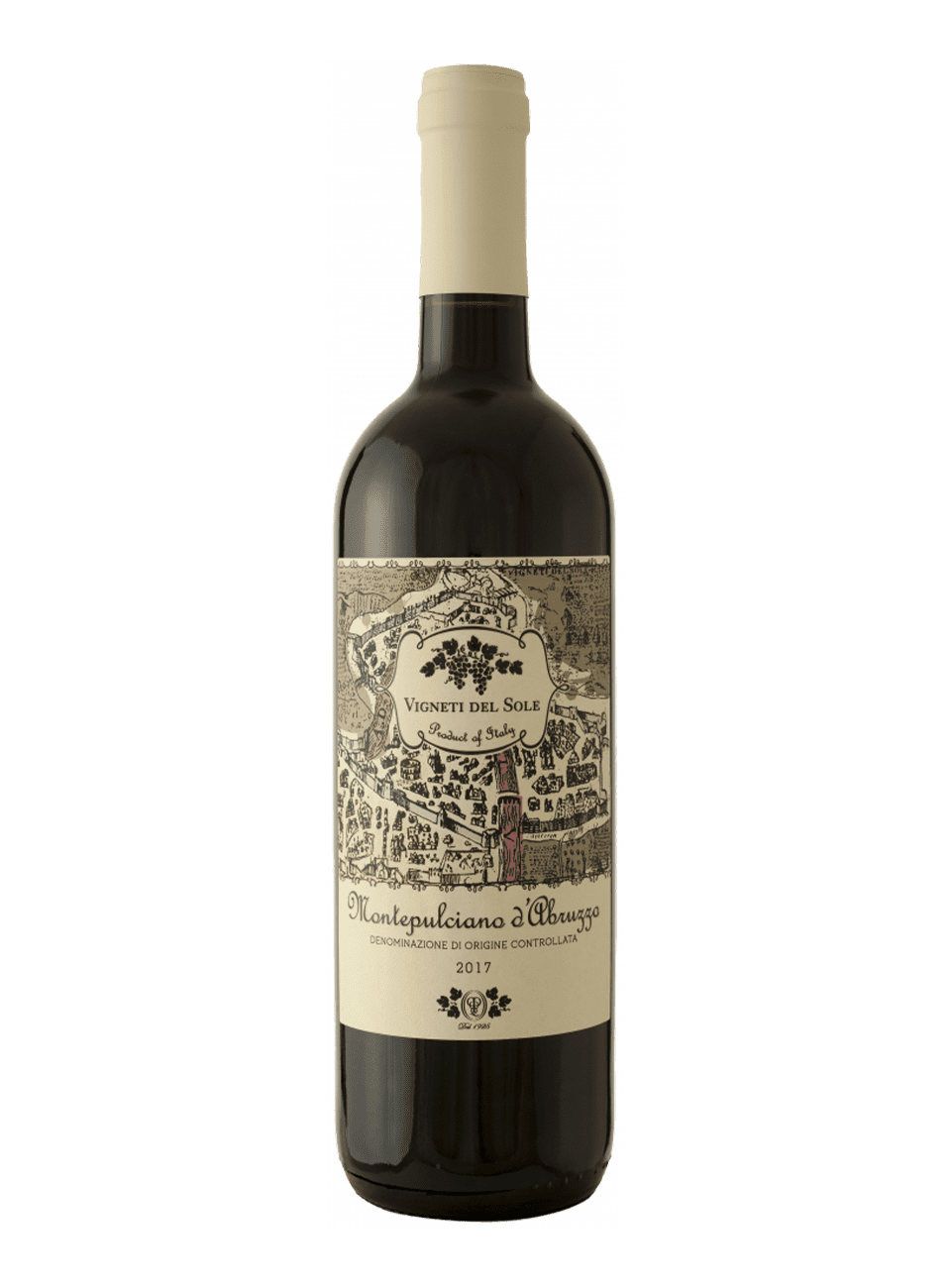 Вино Монтепульчано д`Абруццо /Паскуа/   ординар.сорт. 0,75л с/б 12,5% красное полусухое К (6/600)