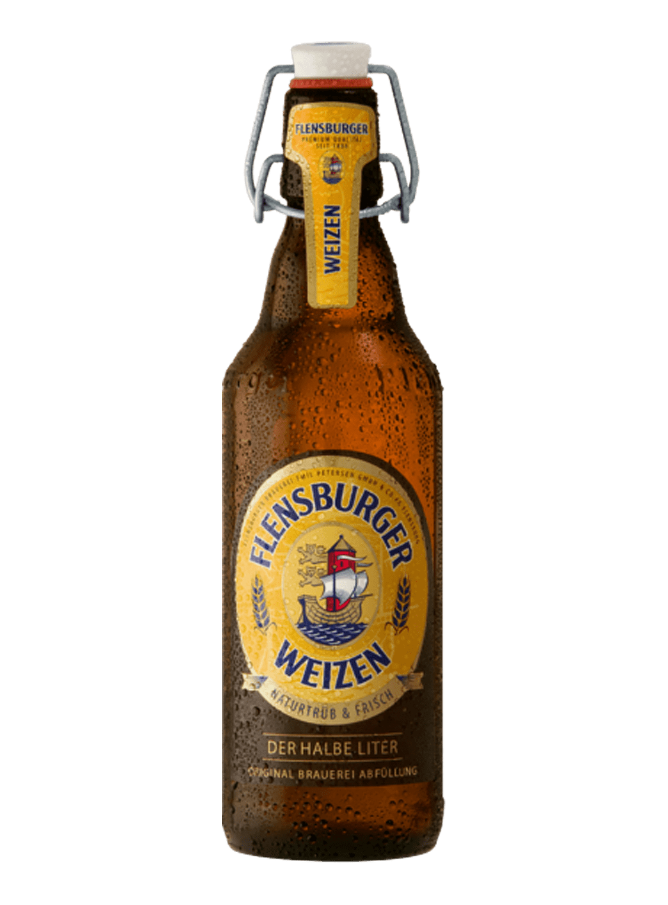 Пиво Фленсбургер Вайцен 0,5л с/б 5,1% светлое пастер.нефильт.неосв. пшенич. (16/640)