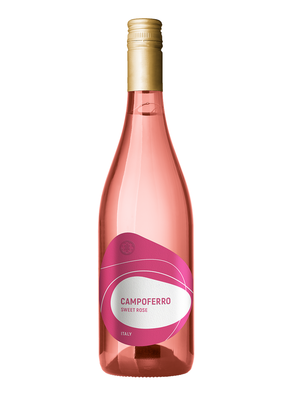 Вино Кампоферро жемчужное 0,75л с/б 6% игристое розовое сладкое К (6/570)