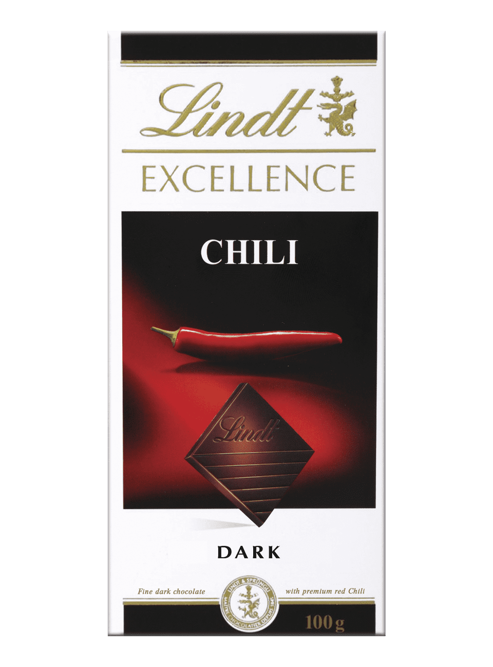 Превосходный темный шоколад Линдт с экстрактом перца чили 100г (20/1 920)